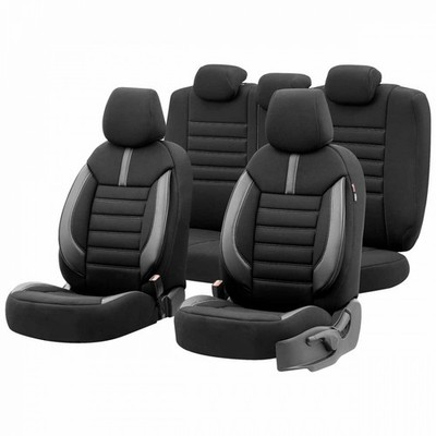 Autositzbezug-Set OTOM LIMITED 102 SCHWARZ/GRAU 3-ZIP