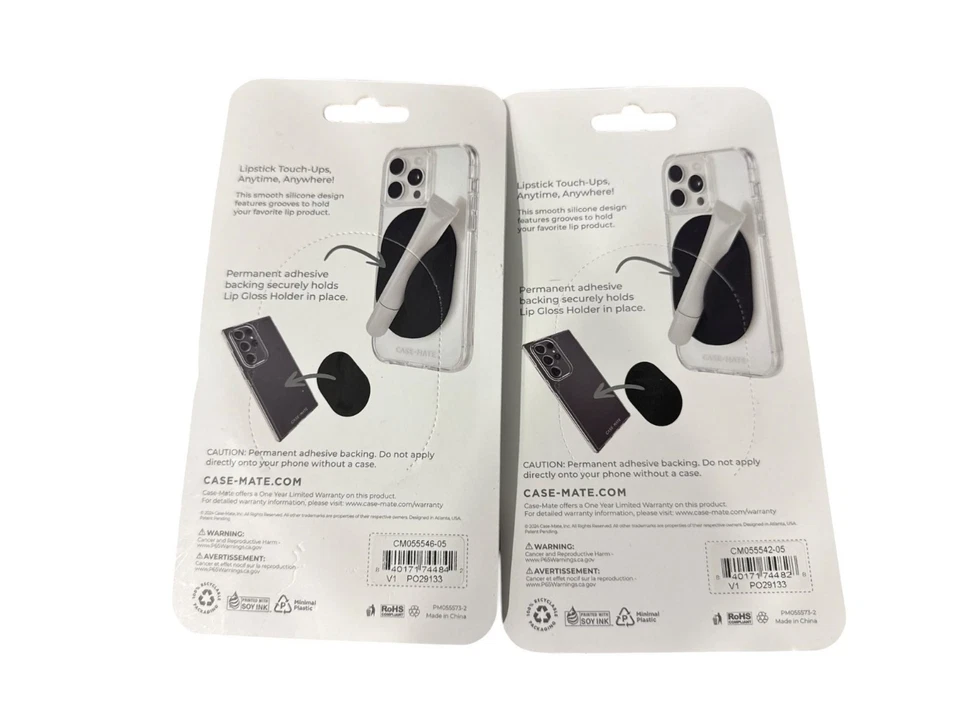 Paquete de 2 soportes para brillo de labios Case Mate (verde/púrpura) Foto 2 de 4