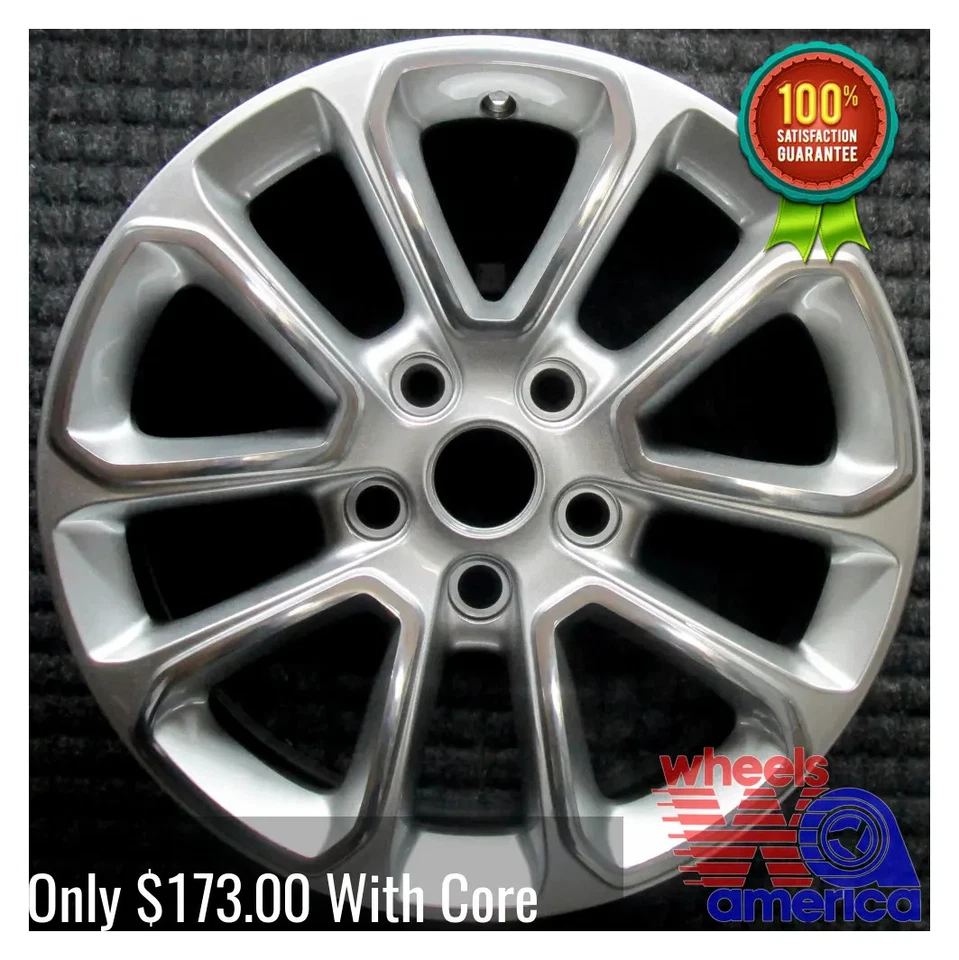 (Доставка сегодня) Обод колеса Jeep Grand Cherokee WK 18 OEM полированное серебро оригинальный 9136 - Изображение 2 из 4