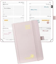 POPRUN Pocket Planner 2025-2026, (Purse Size 4''x 6.25'' Hard Cover) Academic Ye