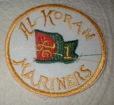 VINTAGE AL KORAN MARINERS LAKESIDE YACHT CLUB CLEVELAND OHIO EMBLEM PATCH ~ NOS