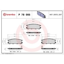 Satz Bremsbeläge Bremsklötze hinten für Subaru Impreza GC GFC GF Legacy | 239