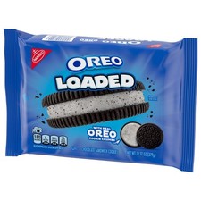 OREO Loaded Chocolate Sandwich Cookies Mega Stuf 13.37 oz Snack Pack