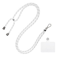 Handy SchlüSselband Mit Durchsichtig SchlüSselband AufnäHer Weiß Silber 1Stk