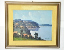 Fortunato Fontana – Dipinto olio legno – Quadro firmato veduta Sorrento anni '70