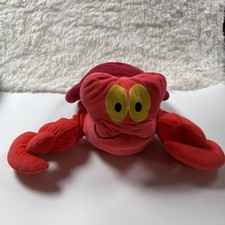 Disney The Little Mermaid Sebastian Crab Plush Stuffed Animal Red 16 Inch