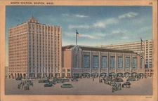 North Station,Boston,Mass.-Boston & Maine R.R.,MA Tichnor Suffolk County Vintage