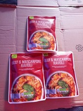 3 Packs Of Ravioli Beef & Mascarpone Cucina. MRE POUCH. 250g X3 =750g. Free P&P