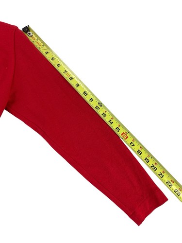 Vintage Speigel 100% Wool Wrap Dress Red Size S Made In USA Quiet Luxury Career - Picture 4 of 8