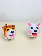Chubby Puppies Lot of 2 Spin Master Jack Russell  Husky Interactive Walking toy