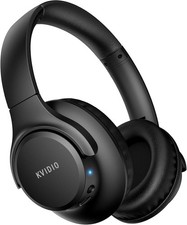 KVIDIO Bluetooth Headphones Over Ear, 65 Hours Playtime Wireless Headphones with