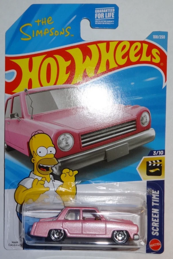 Hot Wheels The Simpsons 1:64 Scale Diecast Cars, Trucks & Vans for
