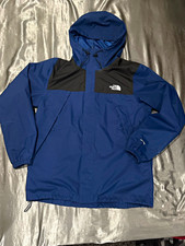 The North Face Men’s Blue/Black Hooded Zip Rain Jacket Size M