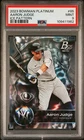 2023 BOWMAN PLATINUM AARON JUDGE #85 ICE FOIL PARALLEL GRADED PSA 9 MINT RARE!