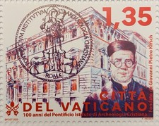 Vatican 2025 Stamp 100’ Pontifical Institute Christian Archaeology Perfect
