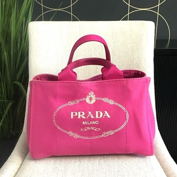 PRADA Canapa Tote Pink Bags & Handbags for Women for sale | eBay