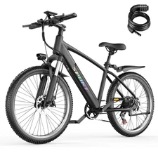 Electric Mountain Bike Peak 1500W 48V 26" City Bike 45 Miles EBikes Adults Teens