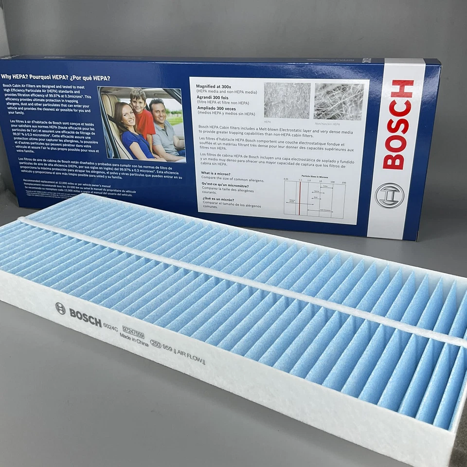 Filtro de aire de cabina BOSCH GENUINO para Audi 90 A4 S4 1993-2002 VW Passat 6024C Foto 3 de 4