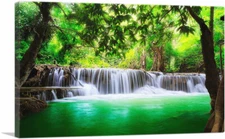 ARTCANVAS Erawan Falls Thailand Canvas Art Print