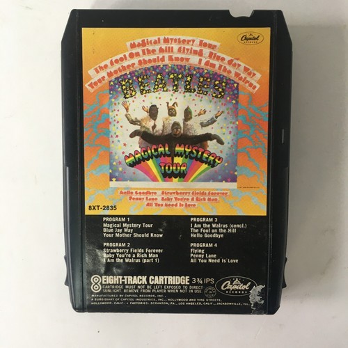 The Beatles Magical Mystery Tour 8 Track Cartridge Capitol Records Untested 2835