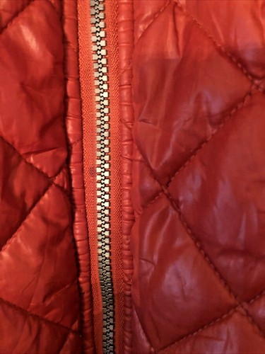 CALVIN KLEIN JEANS Boys Puffer Diamond Quilted Vest Sz 6 Rust/Black Trim - Picture 3 of 8