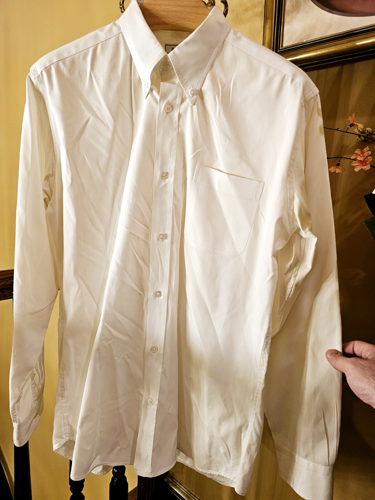 Hermès Fitted Button Down Cotton Long Sleeve Shir… - image 4