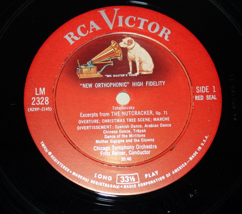 米LP Pyotr Ilyich Tchaikovsky, Frit The Nutcracker LSC2328 RCA Victor Red Seal /00260 Tchaikovsky The Nutcracker ~ Fritz Reiner 1960 RCA Red Seal