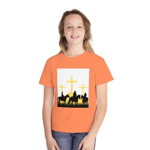 Youth Faith & Horses Graphic Tee - Perfect for Faith-based Events - Picture 7 of 61