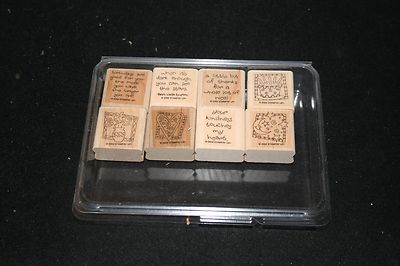 Stampin' Up! - Quick and Cute - Wood Mount Rubber Stamp Set (Retired ...