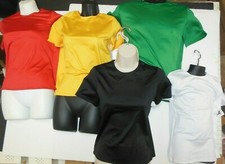 Dance T shirt 4 School Colors Short Sleeve Top Spandex boys/men stretch pullovr