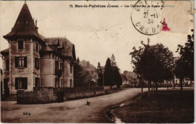 AK Dun-le-Palleteau Les Chalets s la Route de Guerat FRANKREICH (1050669)