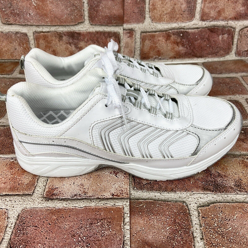 Danskin Now Womens Sneaker White Silver Athletic Shoes US Size 10W EUR 42W - Picture 3 of 11