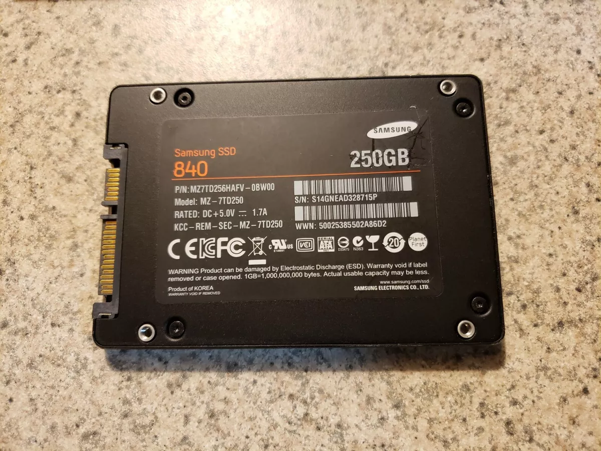 Samsung ssd outlet 840 series
