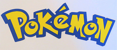 Pokemon Title Paper Die Cut Scrapbook Embellishment Cupcake Topper