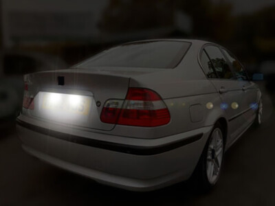 For 3 SERIES E36 E46 XENON WHITE LED NUMBER PLATE LIGHT 2Ps BULBS ERROR FREE NEW