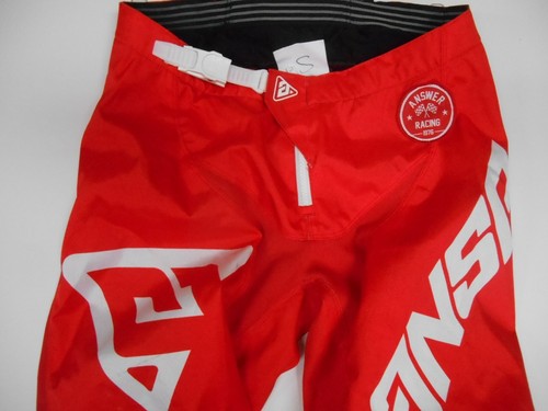 ANSWER ELITE MOTOCROSS RIDING PANTS 34 OFFROAD DIRTBIKE RED CRF 250 450 125 ATV - Picture 3 of 11