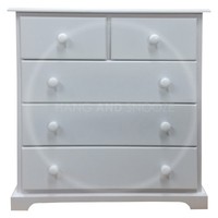 Hand Made Baltic 2+3 Drawer Chest Solid Pine White(assembled) Hand Made Baltic 2+3 Drawer Chest Solid Pine White(assembled)