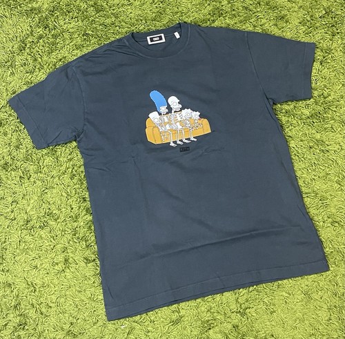 Camiseta Kith x The Simpson Skeleton Family Talla Pequeña Índigo Nueva 100% AUTÉNTICA