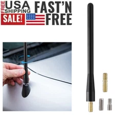 For Ford F-150 F150 2009-2021 5 inch Short Black Antenna Mast Radio AM/FM