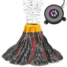 Aquarium Volcano Ornament Kit Realistic Resin Volcanic Decoration Multicolor