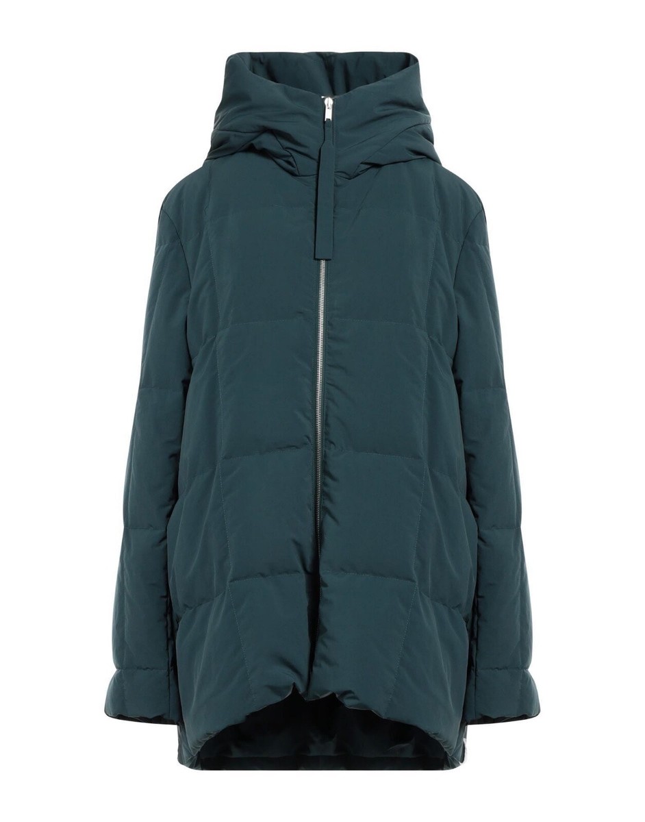 ジャケット・アウター Jil Sander + Quilted Down Jacket 36 JIL SANDER Quilted Down Jacket Puffer Coat in Dark Green