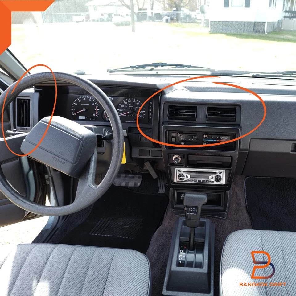 4ШТ ЧЕРНАЯ РЕШЕТКА ВЕНТИЛЯТОРА ВЕНТИЛЯТОРА ОБОГРЕВАТЕЛЯ для пикапа Nissan Hardbody D21 87-95 - Изображение 3 из 4