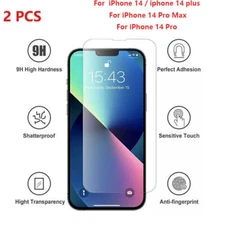 2 Pack Tempered Glass Screen Protector For iPhone 14 Pro MAX/14 Pro/14 Plus/14