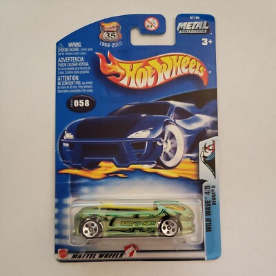 2003 Hot Wheels Collector #58 DEORA II Green WILD WAVE 4/5