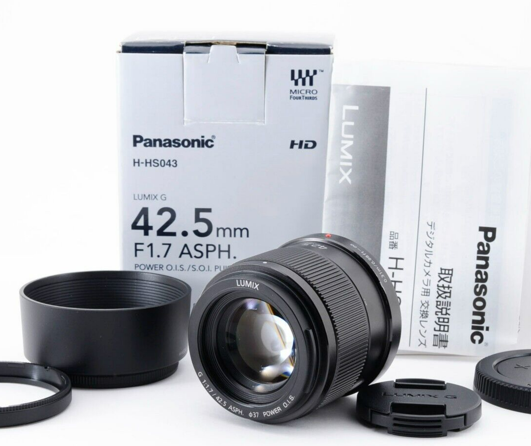 Panasonic LUMIX G 42.5mm F/1.7　POWER OIS H-HS043-K Prime Lens - Black