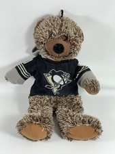 NHL Hockey Pittsburgh Penguins 9" Plush Bear w/Hoodie Good Stuff