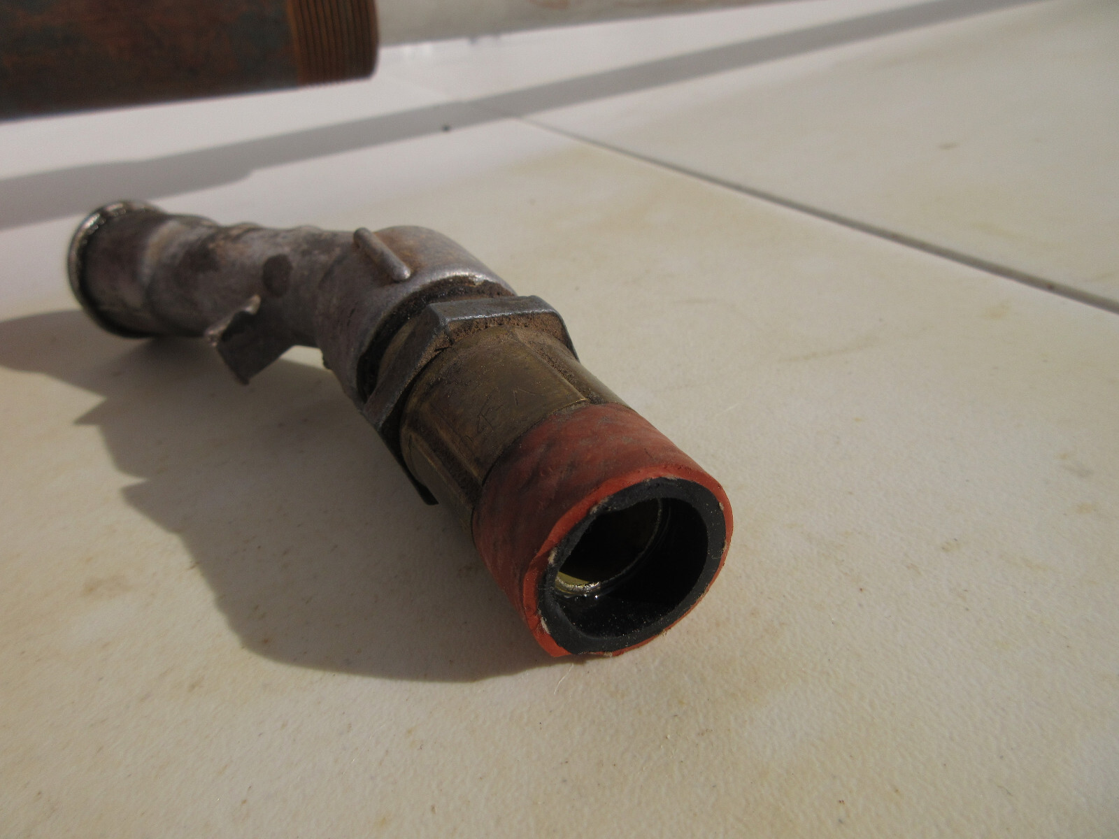 Vintage Gasboy Gas Pump 1230U Red Cast Metal Stand Heavy Duty Hand