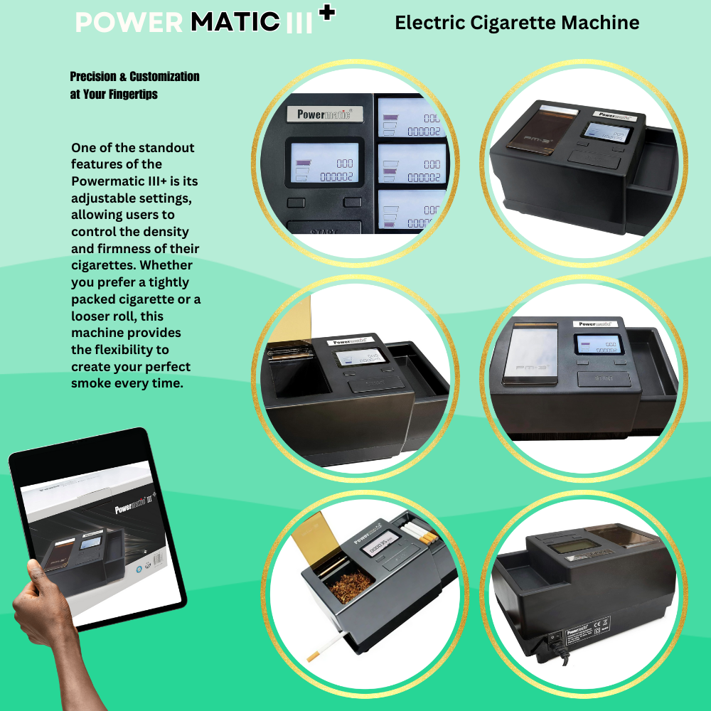Powermatic III+ Electric Tobaco Injector Machine (King & 100s) Combo