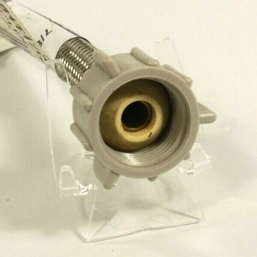 3/8" Compression x 7/8" Ballcock x 12" Stainless Steel Toilet Supply Line Hose - Picture 6 of 7