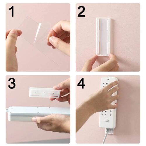 4/8/12/16x Socket Holder Fixer Wall Mounted Power Strip HoldersSticker PuncSD34e - Picture 6 of 19